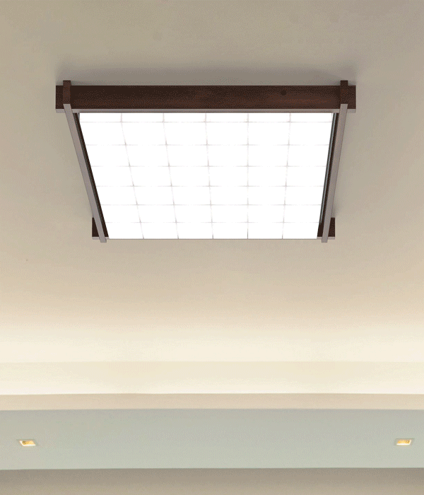 W 우드블록 스타크(6x6 50W) LED방등 안방전등